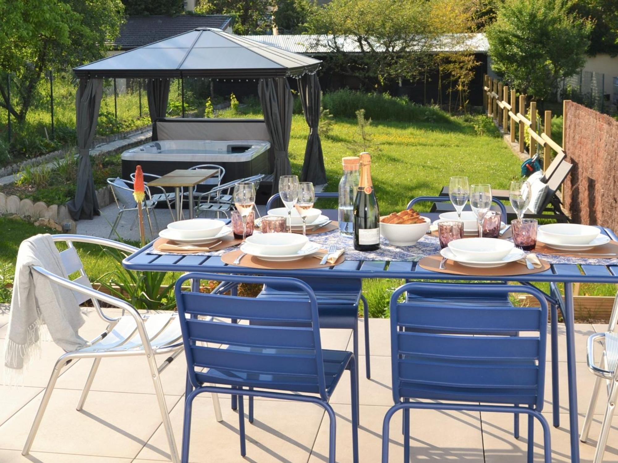 Le Cemarose: Spa, Jardin, Terrasse Et Jolie Vue Au Coeur D'Epernay Exterior photo